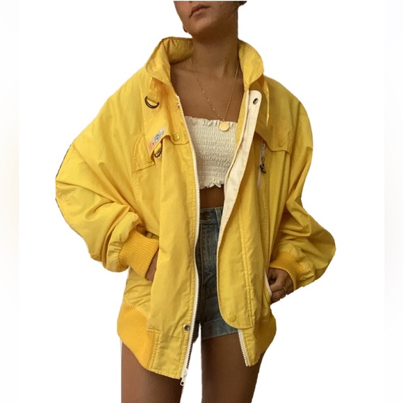 Style Auto Racing Other - Jacket Car Street Wear Auto Racing Yellow Unisex Windbreaker XL Retro Men Women